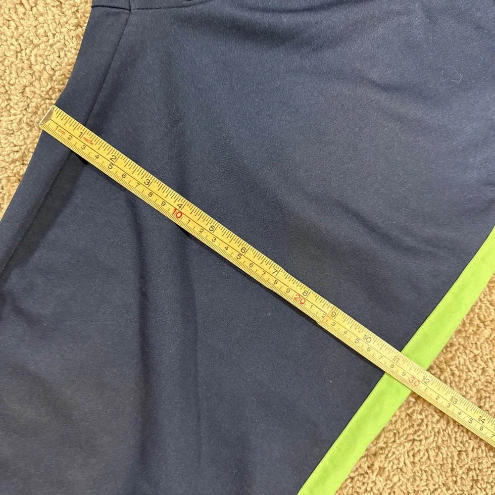 Vintage Oleg Cassini Sport Track Pants Mens Medium Navy Blue Side Stripe 90s